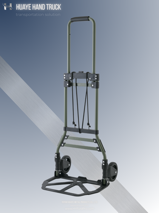 Yuyao HuaYe hand truck -Compact Folding Dolly Cart – Space-Saving Aluminum/Steel Hand Truck-90KG