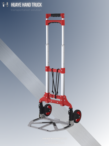 Yuyao HuaYe hand truck -Portable Aluminum Folding Hand Truck – Lightweight Dolly Cart-70kg