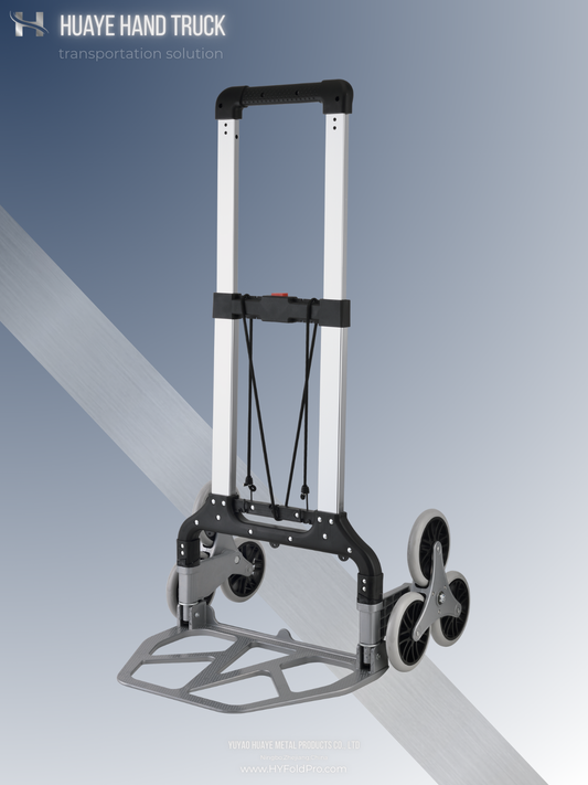 100kg Stair Climbing Folding Hand Truck – Heavy Duty 6-Wheel Trolley with Durable Frame for Moving, Delivery & Warehouse Use