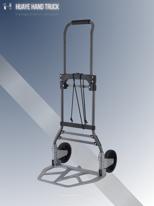 Yuyao HuaYe hand truck -Heavy-Duty Folding Hand Truck – 2-Wheel Portable Aluminum Dolly Cart, 150kg Capacity