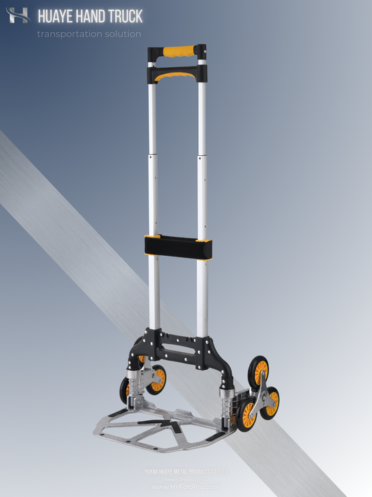 70kg Heavy-Duty Folding Hand Truck with Hook & Loop Fastener – Vibration Polished Aluminum Frame for Smooth Transport