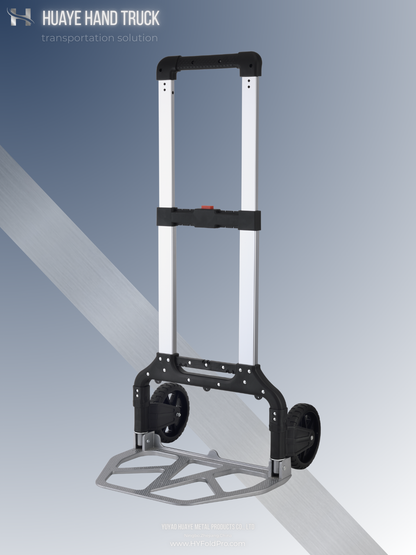 Yuyao HuaYe hand truck -100kg Capacity Folding Hand Truck – Lightweight 2-Wheel Portable Dolly for Home, Office & Delivery