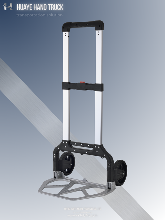 Yuyao HuaYe hand truck -100kg Capacity Folding Hand Truck – Lightweight 2-Wheel Portable Dolly for Home, Office & Delivery