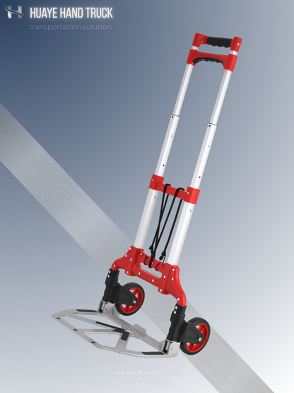 Yuyao HuaYe hand truck -Portable Aluminum Folding Hand Truck – Lightweight Dolly Cart-70kg
