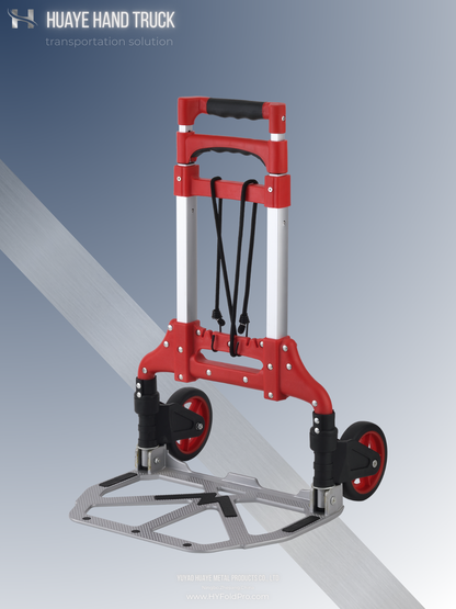 Yuyao HuaYe hand truck -Portable Aluminum Folding Hand Truck – Lightweight Dolly Cart-70kg