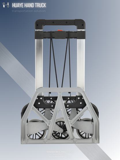 Yuyao HuaYe hand truck -100kg Stair Climbing Folding Hand Truck – Heavy Duty 6-Wheel Trolley with Durable Frame for Moving, Delivery & Warehouse Use