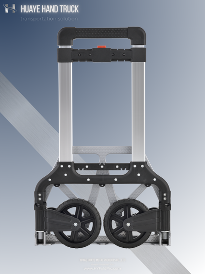 Yuyao HuaYe hand truck -100kg Capacity Folding Hand Truck – Lightweight 2-Wheel Portable Dolly for Home, Office & Delivery