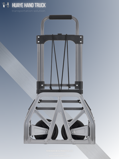 Yuyao HuaYe hand truck -Heavy-Duty Folding Hand Truck – 2-Wheel Portable Aluminum Dolly Cart, 150kg Capacity
