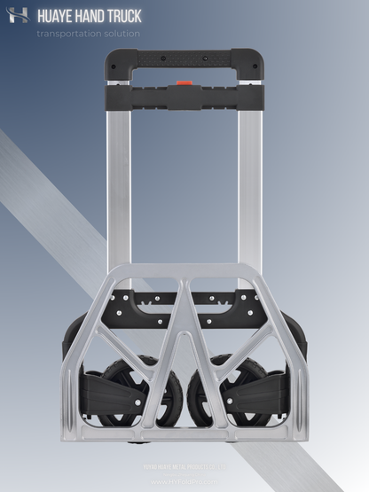 Yuyao HuaYe hand truck -100kg Capacity Folding Hand Truck – Lightweight 2-Wheel Portable Dolly for Home, Office & Delivery