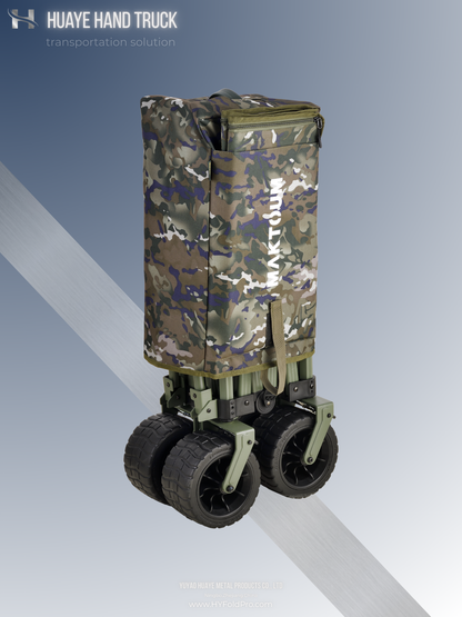 Yuyao HuaYe hand truck -100kg Heavy Duty Folding Camping Wagon – Full Aluminum Alloy Utility Cart for Outdoor, Beach & Gear Hauling