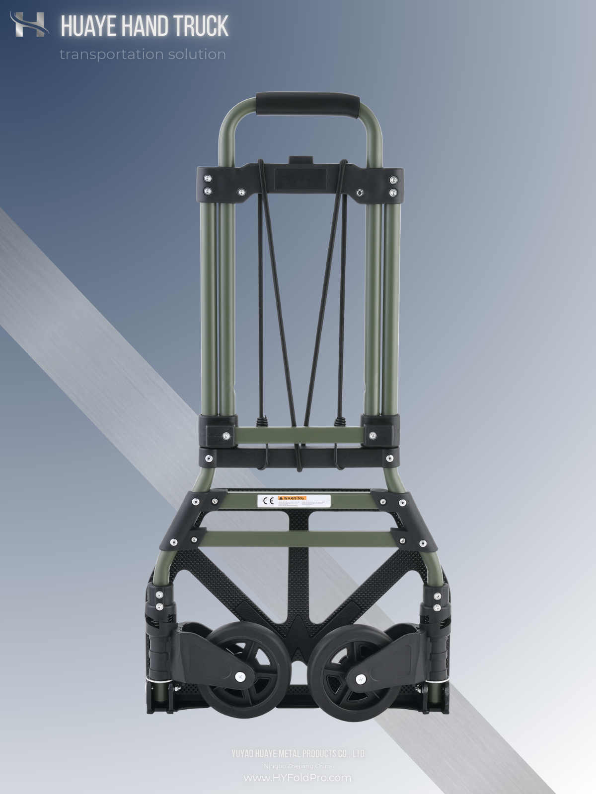Yuyao HuaYe hand truck -Compact Folding Dolly Cart – Space-Saving Aluminum/Steel Hand Truck-90KG